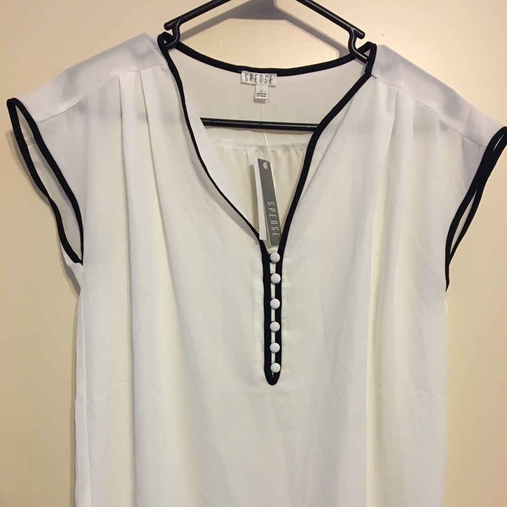 White sheer blouse